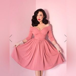 Vixen Starlet Swing Dress in Rose Pink